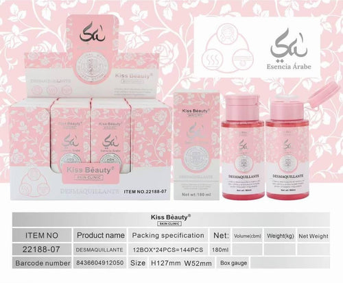 Desmaquillante Facial Esencia Arabe 180ML – Kiss Beauty