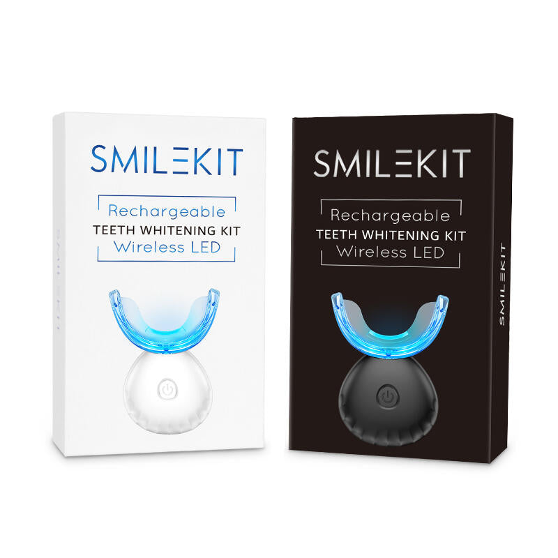Kit de branqueamento dentário recarregável, gel de 4 unidades, acelerador de lâmpada LED