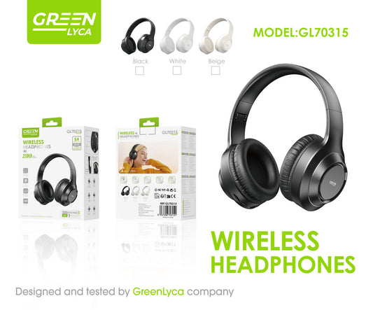 Cascos Bluetooth 5.4, HI-Fi, 200mah, Green Lyca gl70315