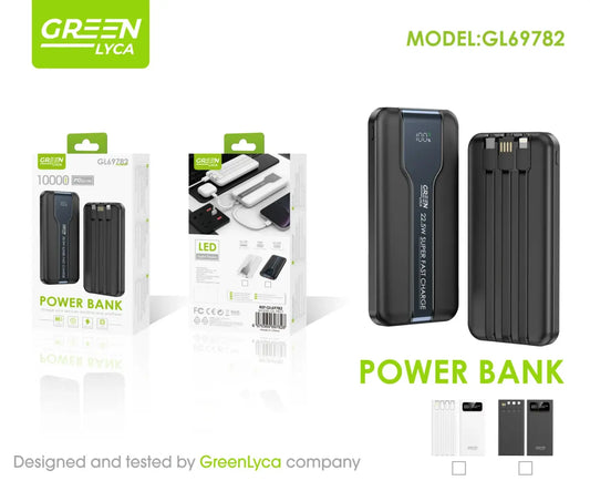 Fuente de Alimentación con Pantalla Digital + Cable – 10,000mAh de Carga Rápida y Precisa