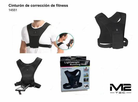 Cinturón Fitness de Corrección Postural y Soporte Lumbar