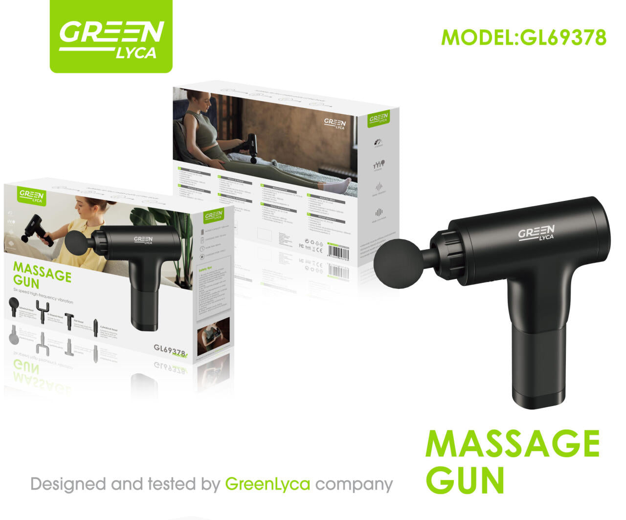Pistola de Masaje Muscular Profesional