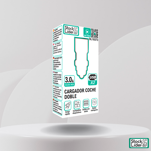 Cargador coche doble USB x2