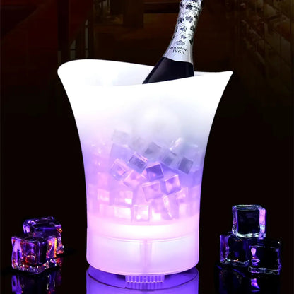 Cubetera Grande con Hielo + Altavoz y Luces LED (5L )