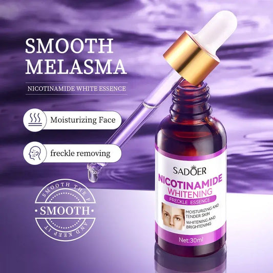 Solução Branqueadora & Suavizante com Nicotinamida (30ml) – Ilumina, Hidrata e Uniformiza o Tom da Pele