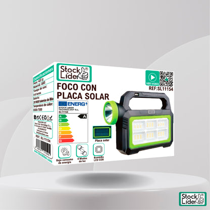 Foco Con Placa Solar