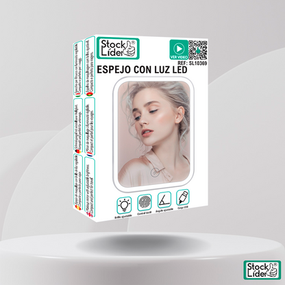 Espejo con luz LED