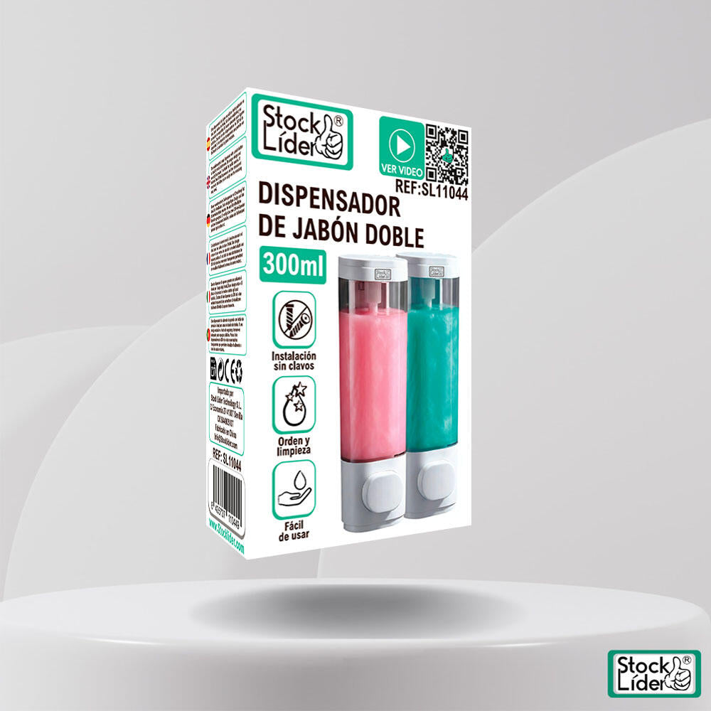 Dispensador de jabón doble