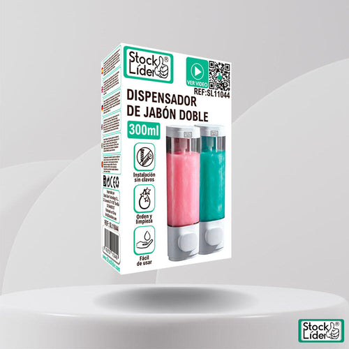 Dispensador de jabón doble
