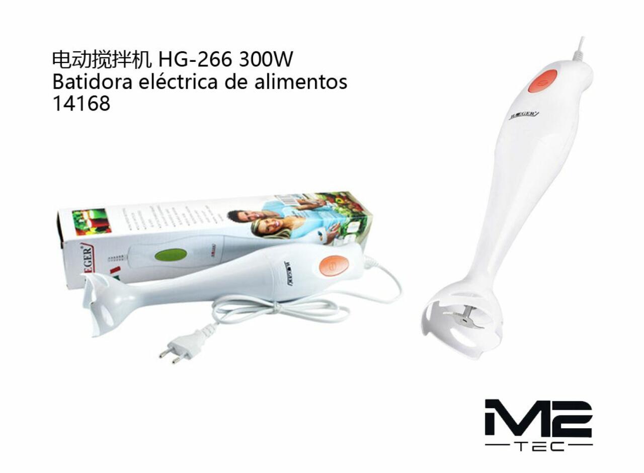 Batidora Eléctrica de Alimentos 300W Blanca Potente y Funcional