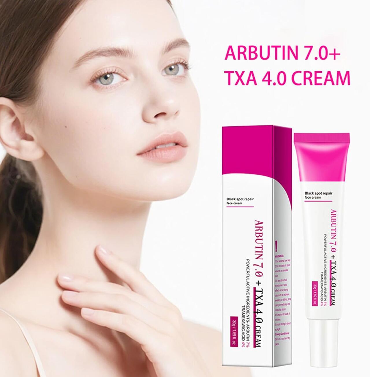 Crema Facial Iluminadora Arbutina 7% + Ácido Tranexámico 4% 50ML – Hidratación y Luminosidad Avanzada
