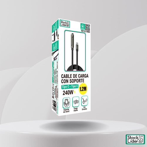 Cable de carga con soporte