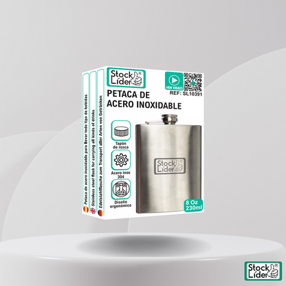 Petaca de acero inoxidable