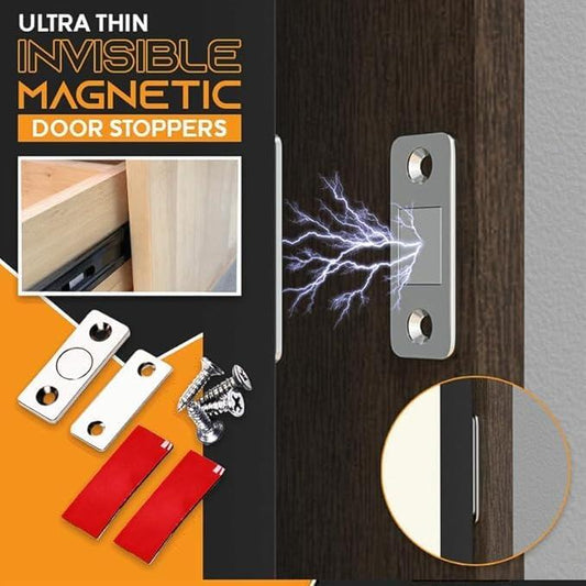 Topes magnéticos invisibles ultrafinos para puerta, cierre de puerta de gabinete sin perforaciones