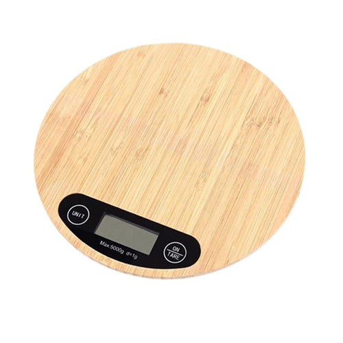 Balanza de Cocina Digital de Bambú – Precisión, Estilo y Sostenibilidad