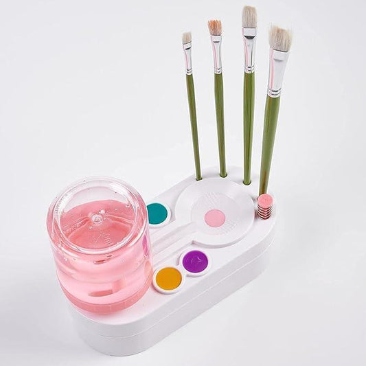 🖌️ Limpador de Pincéis de Maquilhagem – Rápido, Profundo e Sem Esforço