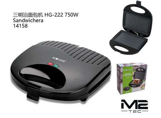 Sandwichera 750W – Rápida, Compacta y Potente para Desayunos Perfectos