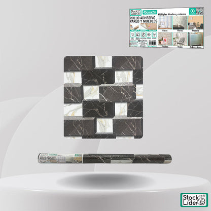Rollo adhesivo pared y muebles 45cm x 2m