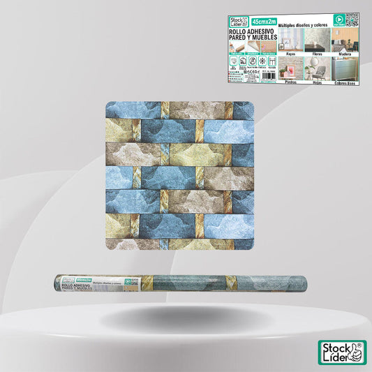 Rollo adhesivo pared y muebles 45cm x 2m