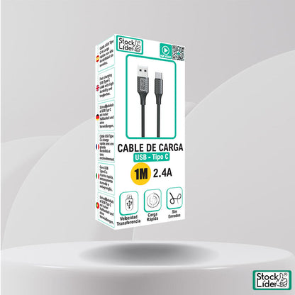 CABLE DE CARGA USB - TIPO C 1M