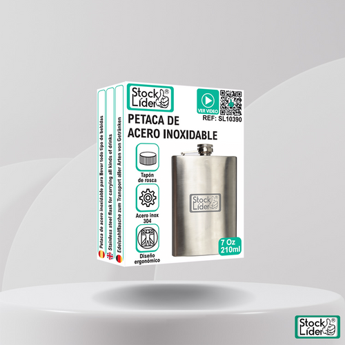 Petaca de acero inoxidable