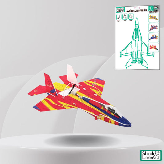 Avión con batería