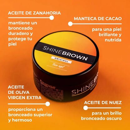 Shine Brown Crema Bronceadora Premium Original