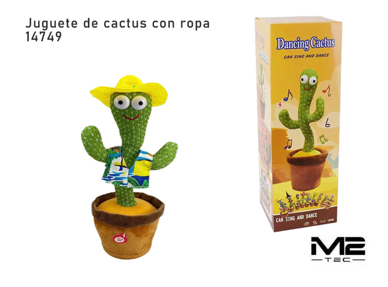 Juguete Cactus Bailarín Interactivo y Divertido