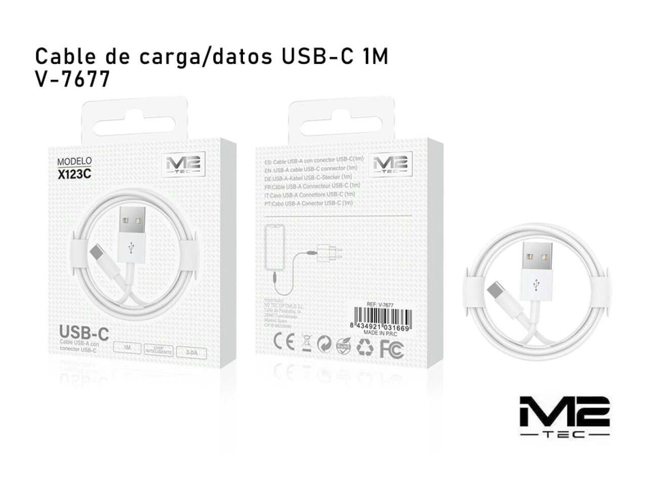 Cable USB-A a USB-C 3.0A, 100cm, M2 TEC