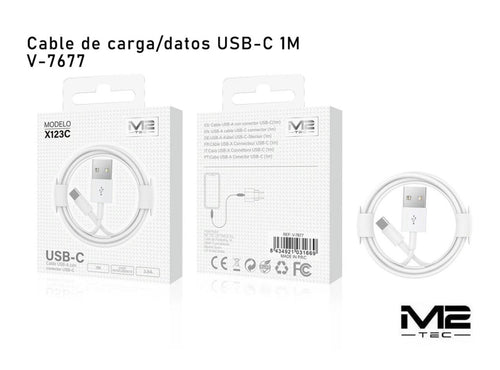 Cable Usb-a a Usb-c 3.0A, 100CM, M2 Tec