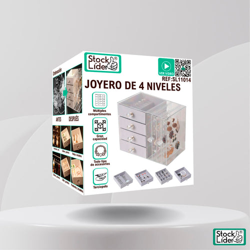 Joyero de 4 niveles