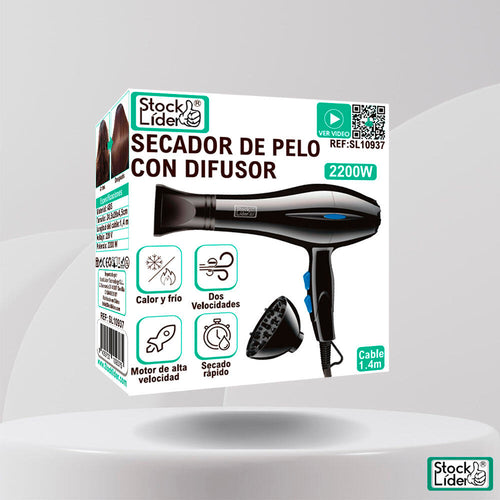 Secador de pelo con difusor