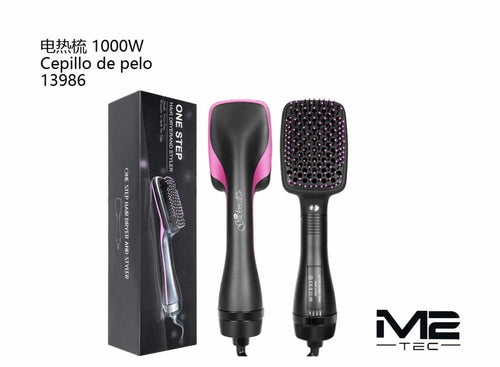 Cepillo y Secador de Pelo 1000W – Alisa, Seca y Da Volumen en un Solo Paso
