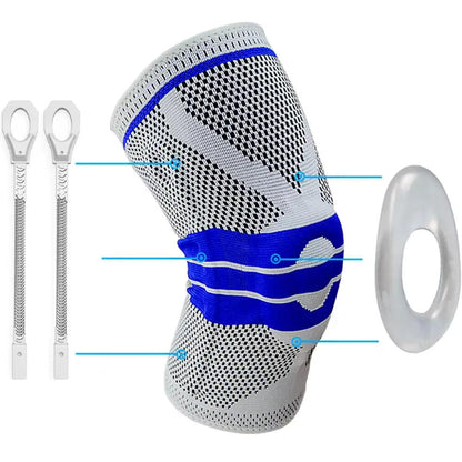 Rodillera Deportiva Transpirable de Compresión 3D – Soporte, Estabilidad y Máximo Confort