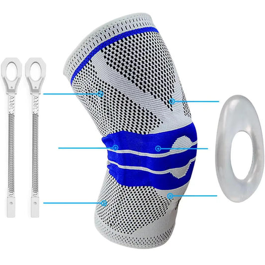 Rodillera Deportiva Transpirable de Compresión 3D – Soporte, Estabilidad y Máximo Confort