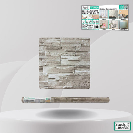 Rollo adhesivo pared y muebles 45cm x 2m