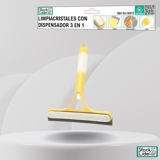 Limpiacristales con dispensador 3 en 1