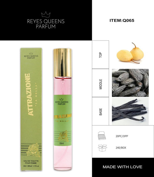 Perfume Eau de Toilette Attrazione pour Femme 33ml – Atracción Irresistible en Formato Compacto