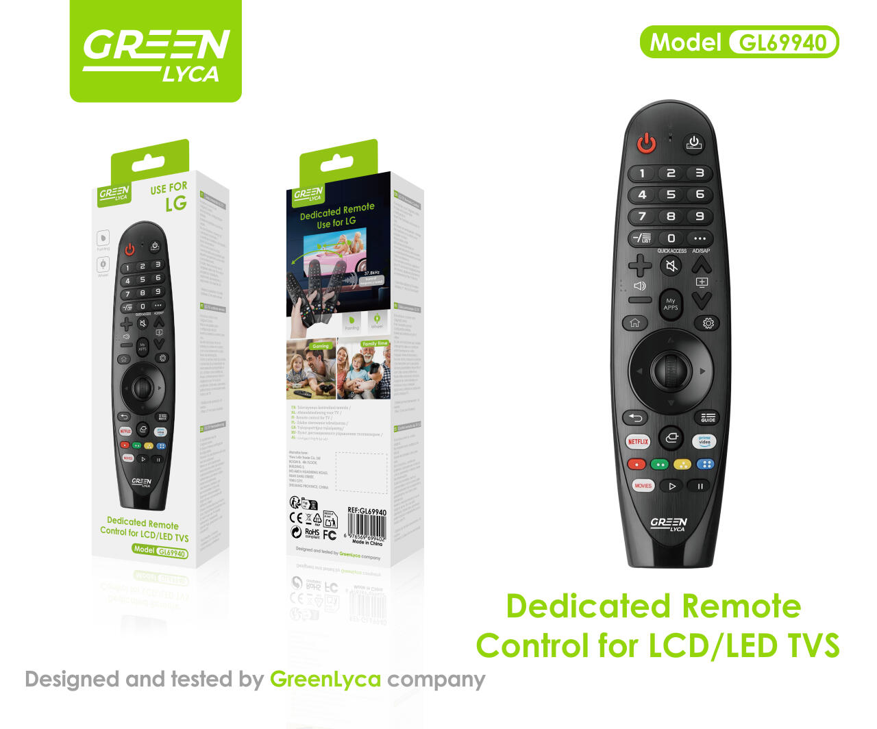 Mando para TV LG multifuncional, Green Lyca