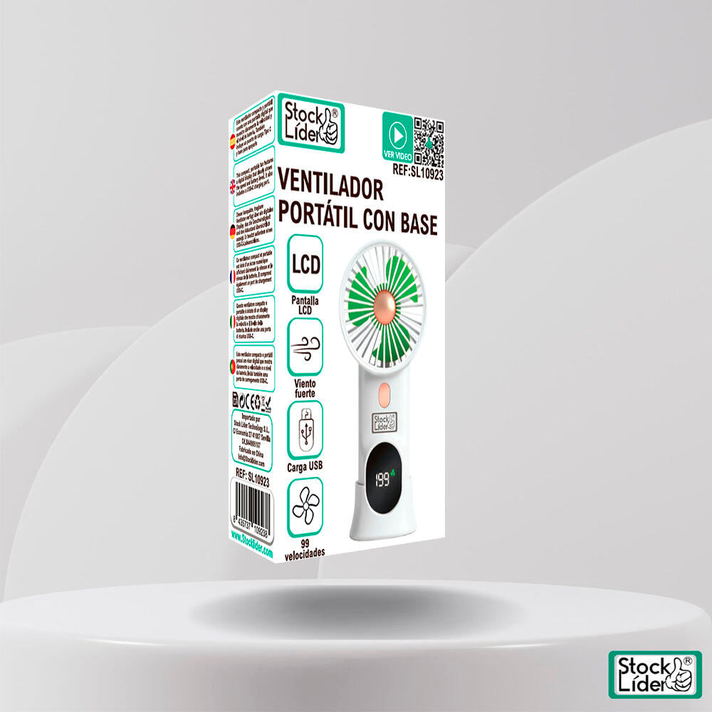 Ventilador portátil con base