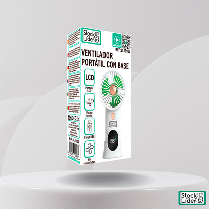 Ventilador portátil con base