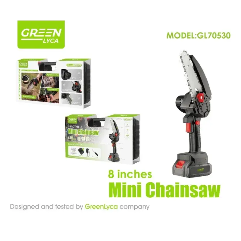 Mini motosierra de 8 pulgadas Green Lyca GL70530