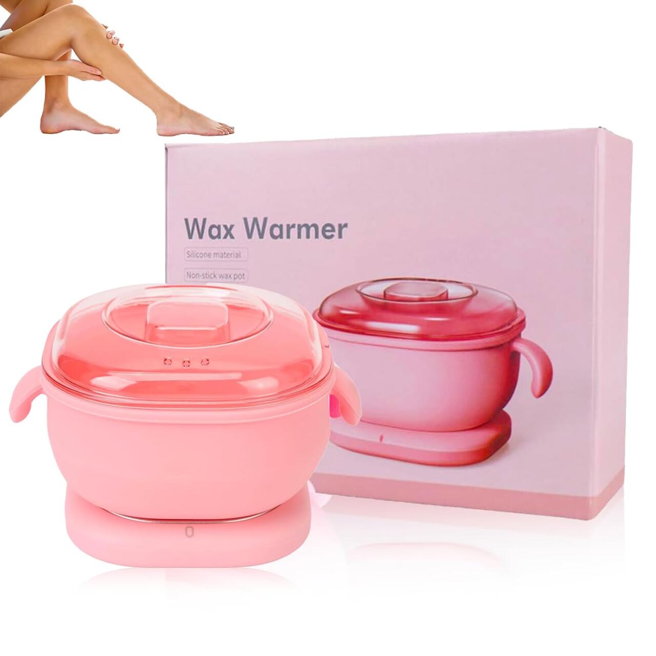 Calentador Eléctrico de Cera Caliente para Depilación – 13.5 fl oz, Forro de Silicona, 100W 💆‍♀️✨