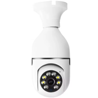 Camara de Seguridad WiFi Tipo Bombilla 360° HD con Visión Nocturna