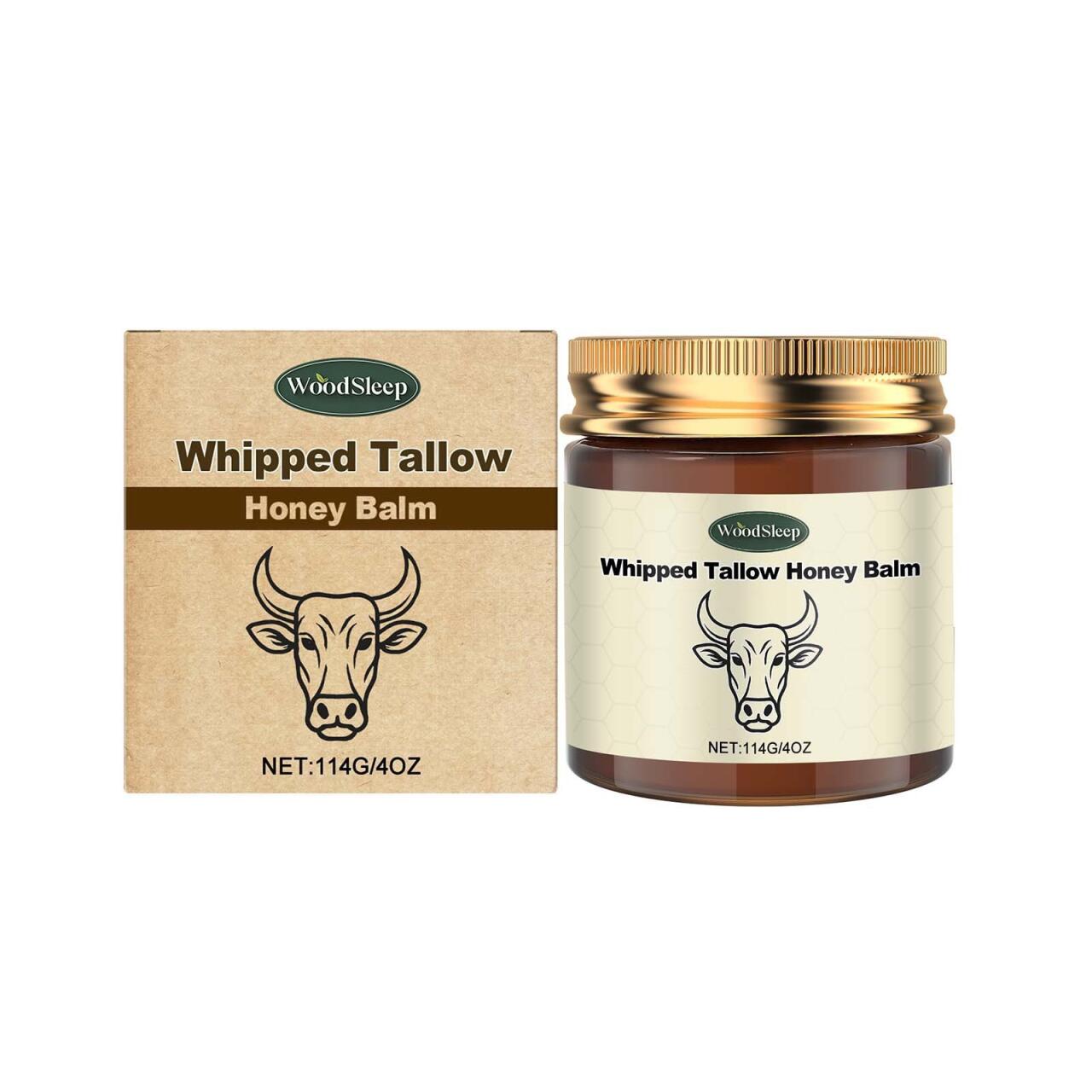 Bálsamo Corporal de Miel y Sebo Batido 114GR – WOODSLEEP Nutrición Profunda y Reparación Intensiva