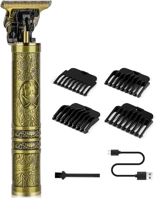 Máquina de Cortar Cabelo Profissional Sem Fios Recarregável com Motor de 7000 RPM GreenLyca