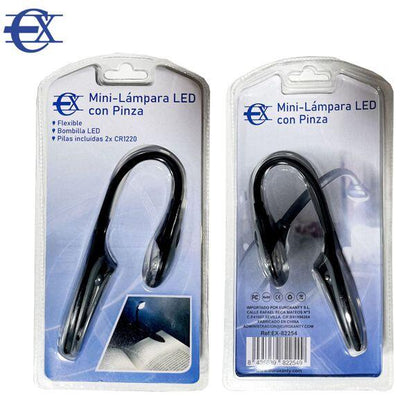MINI LAMPARA LED CON PINZA