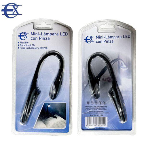MINI LAMPARA LED CON PINZA