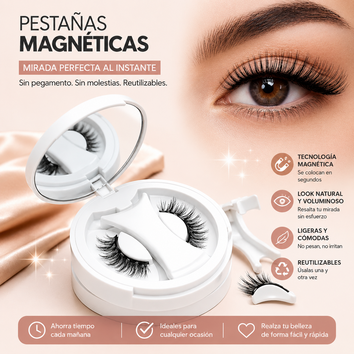 Pestañas Magnéticas