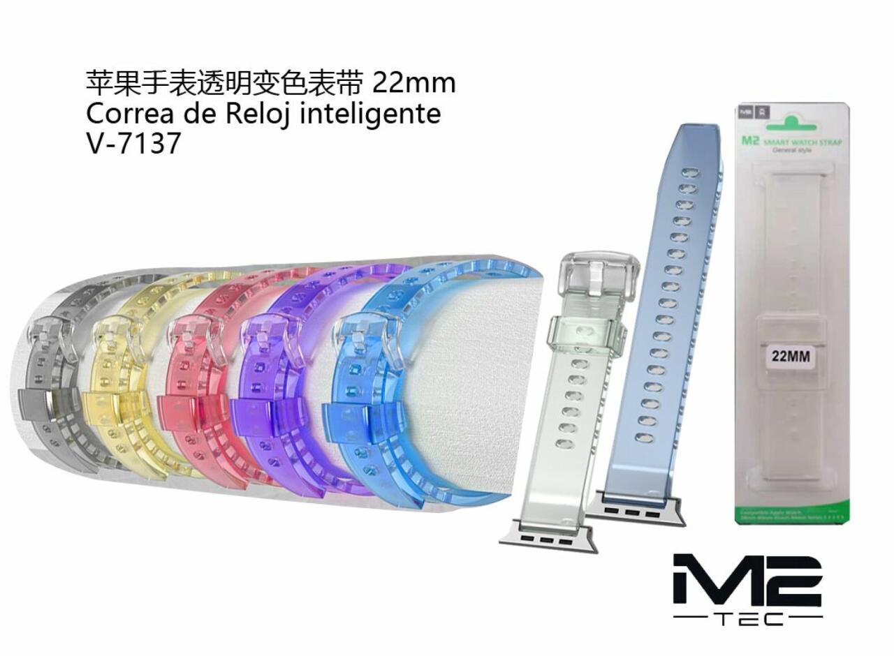 Correa para Reloj Inteligente 22 mm de Plástico Transparente